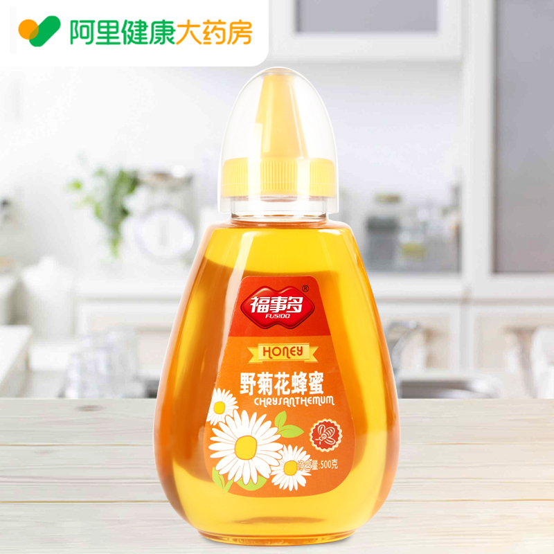 福事多野菊花蜂蜜500g罐装蜂蜜制品液态蜜滋补冲饮蜜