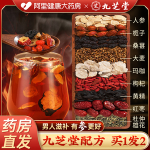 九芝堂九宝茶人参黄精八宝茶枸杞茶男肾补精五宝茶男士持久养肾茶