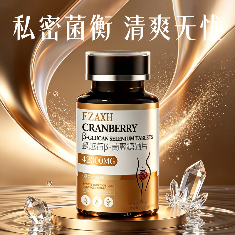 【富硒】蔓越莓女性益生菌阴道乳酸杆菌调理妇科炎私处口服专用