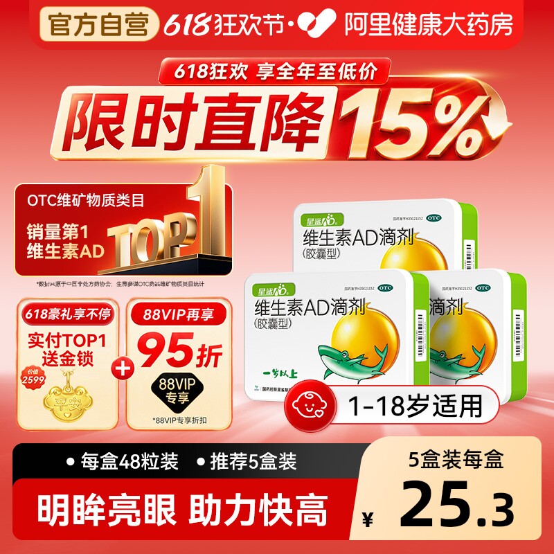 健敏思液体鈣 65元，星鲨儿童维生素ad滴剂48粒*5盒共240粒 105元 - 折送网