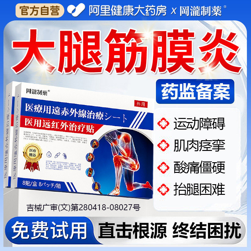 大腿肌筋膜炎疼痛膏药贴肌肉拉伤劳损弯根胫骨髋关节专用治疗贴膏