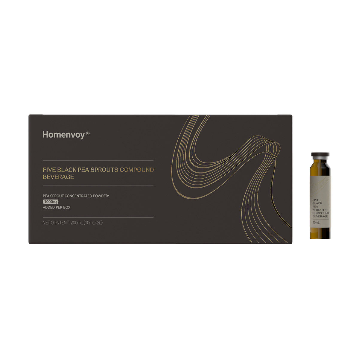 homenvoy五黑豌豆苗复合饮200mL(10mL*20)