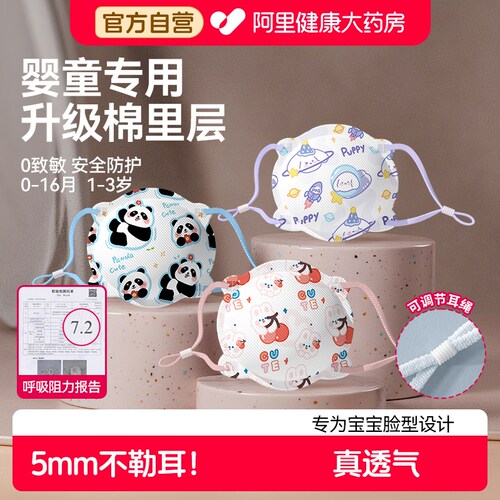 婴儿口罩6到12月小月龄0到6个月