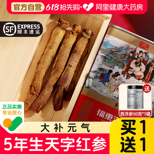 买1送1】药房直售高丽参红参整支