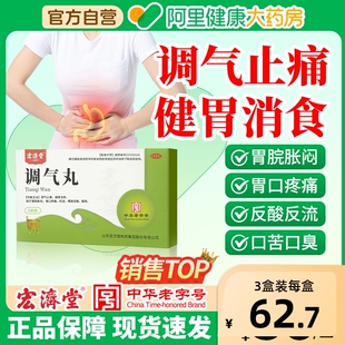 宏济堂调气丸腹胀呃逆爱腐吞酸胃脘胀闷胃口疼痛健胃消食调气止痛