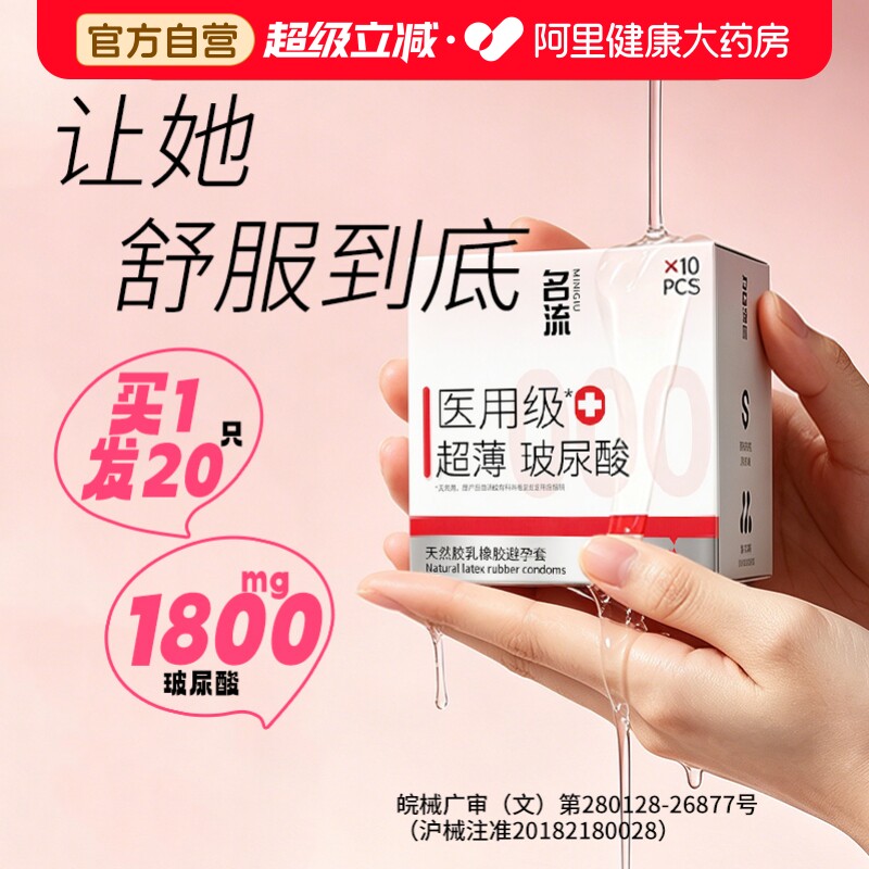 名流女性专研医用玻尿酸超薄裸入避孕套图片