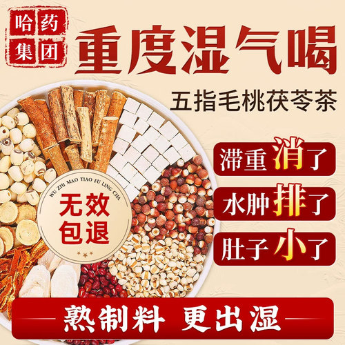 哈药集团大整料麸炒祛湿茶升级款