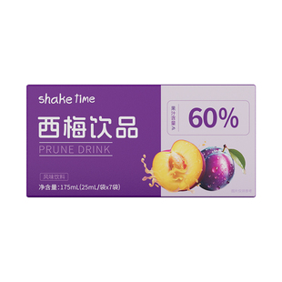 袋x7袋 shake 25mL 西梅饮品175ml time