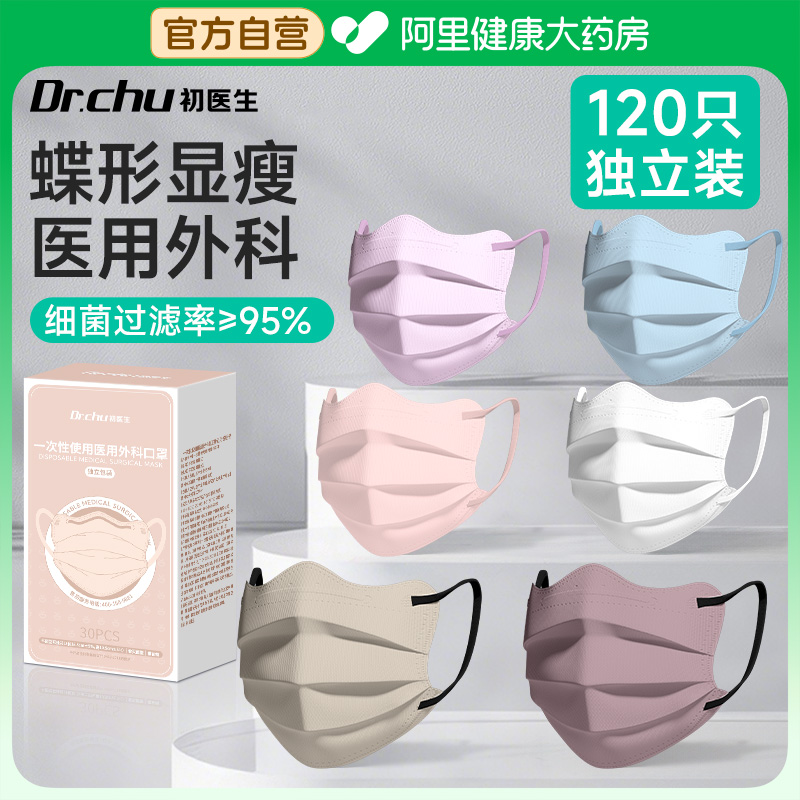 蝶形医用外科口罩女高颜值夏季