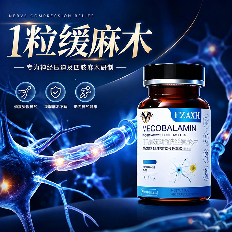 甲钴胺维生素b12片营养修复神经100中老年人头手脚麻木压迫痛专用图片