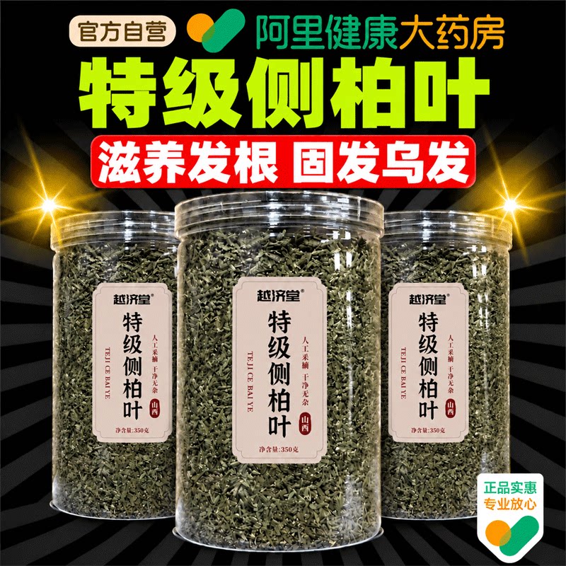 侧柏叶干中药材新鲜洗头发包纯植物草本养发生发育发防泡酒专用脱