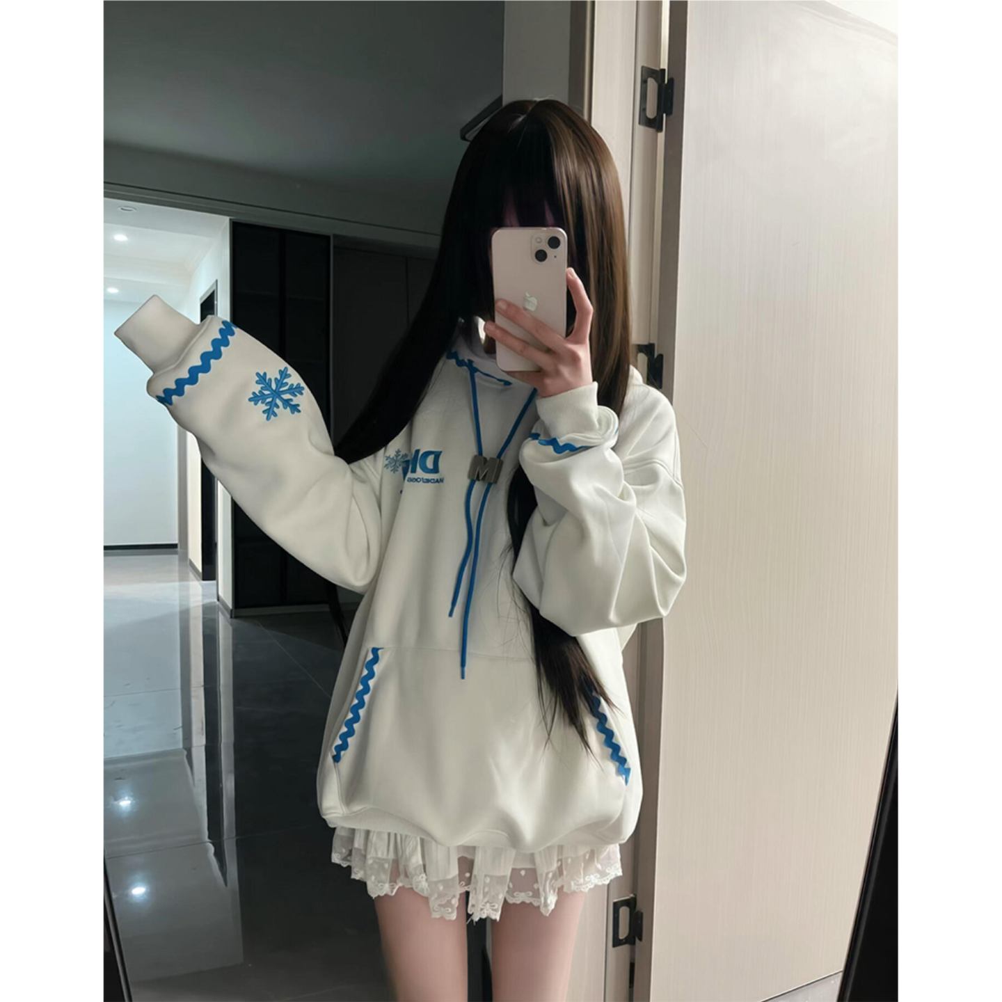 美式雪花贝壳刺绣卫衣女2026新款春秋款小个子宽松纯棉连帽衫外套,女装/女士精品,卫衣/绒衫,淘宝优惠券,粉丝福利购,淘宝优惠卷