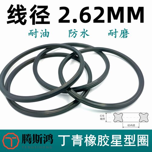 丁晴美标X型圈星形圈线径2.62mm