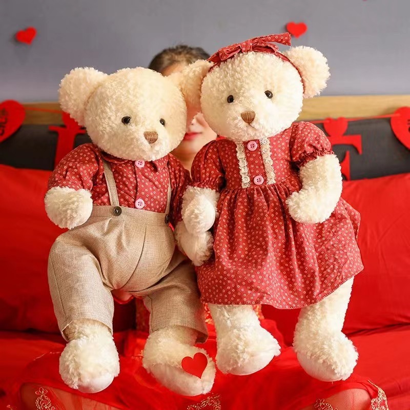 压床娃娃一对结婚2025新款可爱风创意风婚房布置送新人礼物