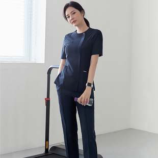 分体套装 短袖 口腔牙科护理美容院医美工作服 护士服高端女夏季 新款