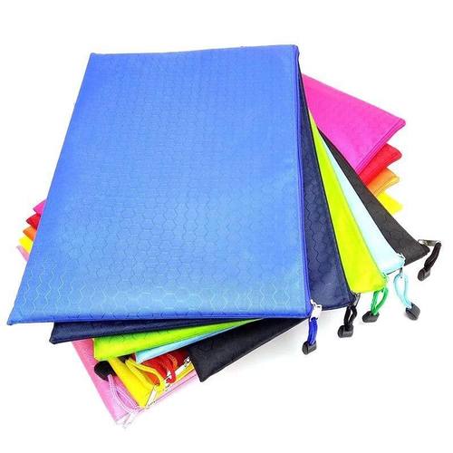 加厚防水帆布办公试卷拉链文件袋