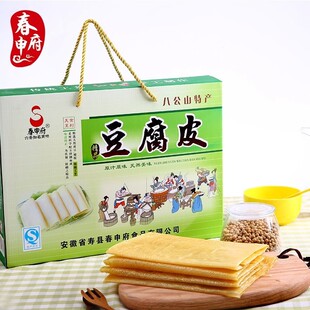 纯手工豆皮寿县石磨天然腐竹干货无添加农家自制头层豆腐皮礼盒装