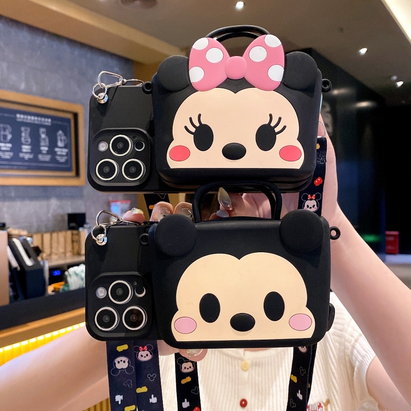 斜跨带包包手机壳可放下卡小纸巾