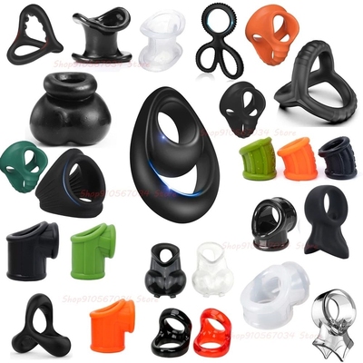 Super Soft Silicone Penis Ring Delay Ejaculation Ball Scrotu