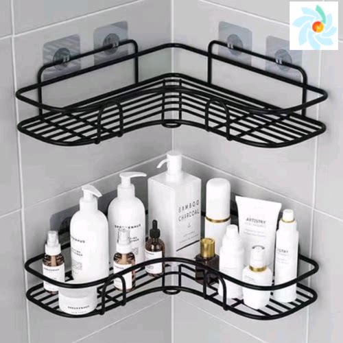 Kitchen Shelf Bathroom Accessories Punch Free Corner Rack