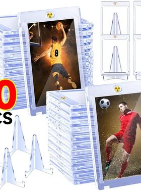 Clear Magnetic Card Holder 35PT Support Case Set Cards Prote