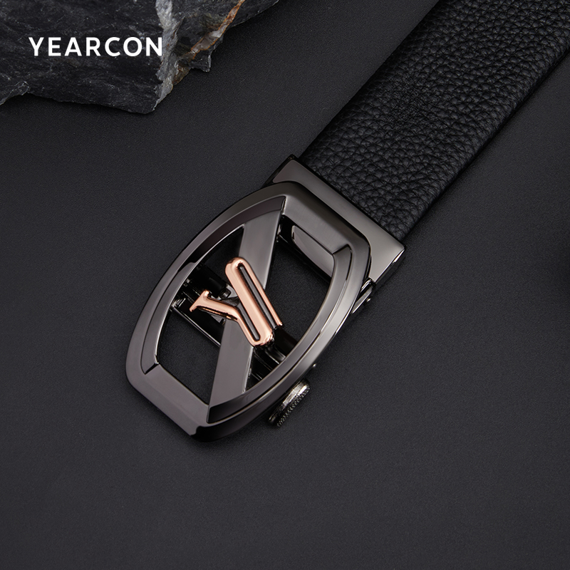 意尔康官方旗舰店正品皮带男士真皮自动扣腰带品牌正品高档牛皮商