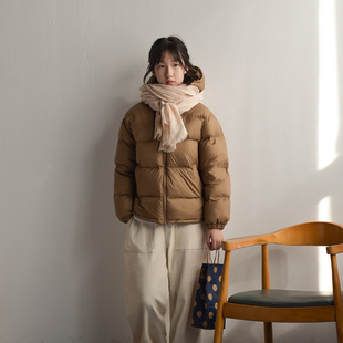 工笔花鸟25新款儿童羽绒服秋冬男童女童加厚简约韩系羽绒外套短款