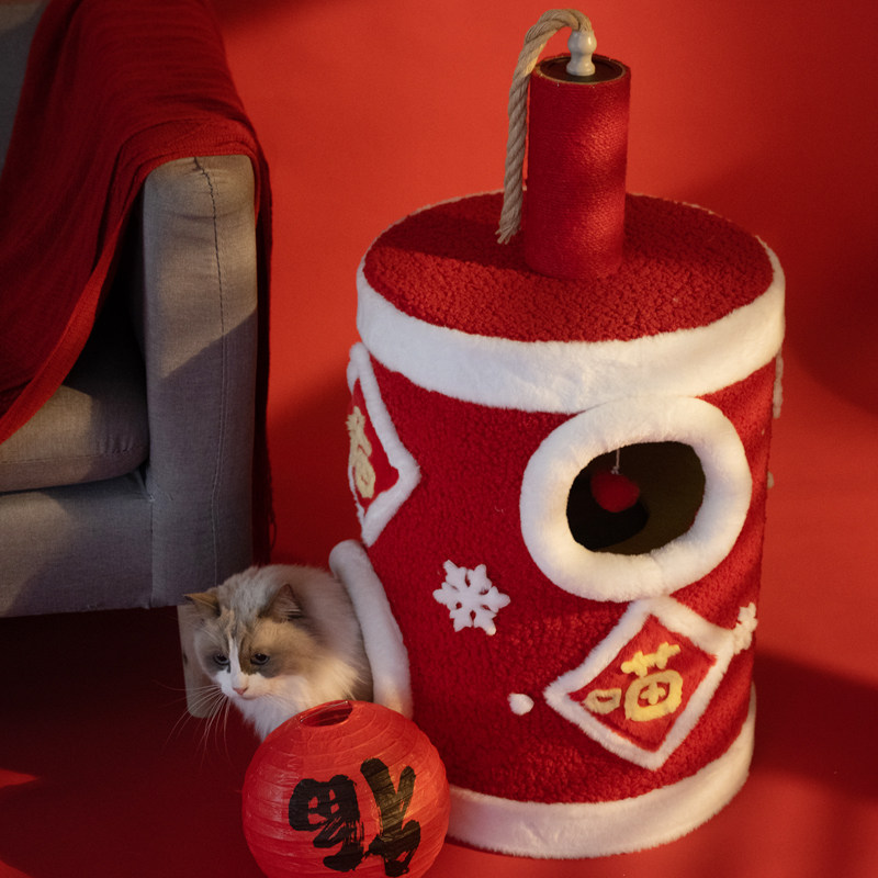 捣蛋鬼猫爬架小型猫窝一体炮竹桶小户型不占地猫爬柱树洞猫咪跳台,宠物/宠物食品及用品,猫窝/屋/帐篷/沙发,淘宝优惠券,粉丝福利购,淘宝优惠卷