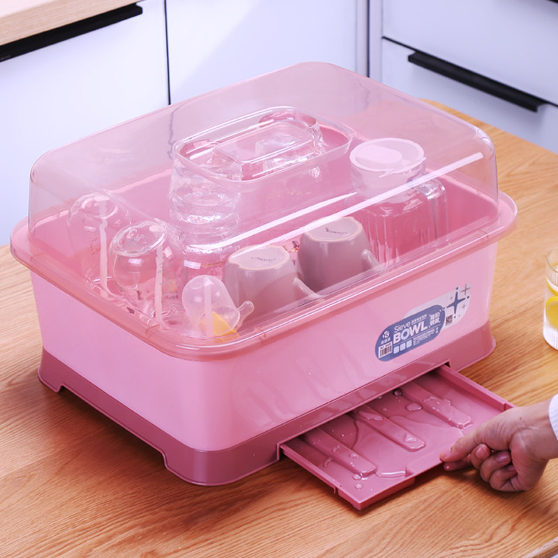 放玻璃杯子茶杯收纳盒防尘餐具沥水置物架带盖箱家用水杯架子托盘,家庭/个人清洁工具,杯架,淘宝优惠券,粉丝福利购,淘宝优惠卷