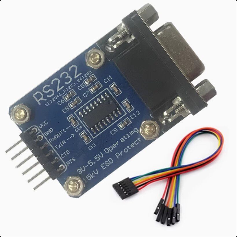 串口模块 RS232转TTL RS232转UART SP3232 刷机线带ESD