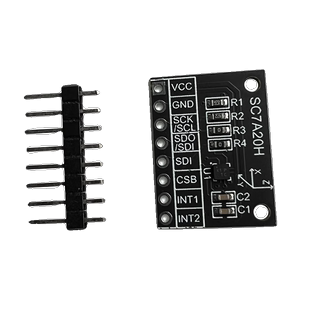 SC7A20H SPI传输 高精度三轴重力加速度倾斜度角度传感器模块IIC