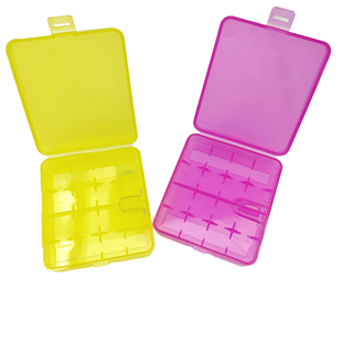 电池收纳盒 18650/16340锂电池收纳盒 透明彩色收纳盒 电池保护盒