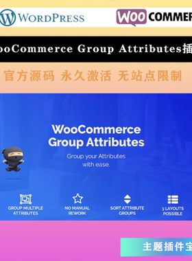 WooCommerce Group Attributes 汉化中文版 产品属性分组插件