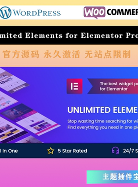 Unlimited Elements for Elementor Pro 扩展元素包WordPress插件