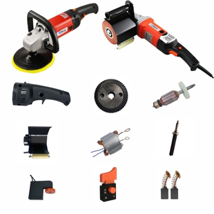 博立美拉丝抛光机配件转子定子输出轴碳刷电机开关调速器大齿手柄