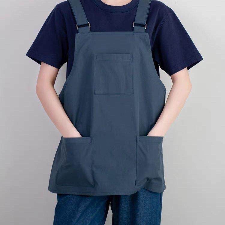 围裙男女泼水罩衣奶茶餐饮咖啡园艺定制工作服家用logo可定制店名