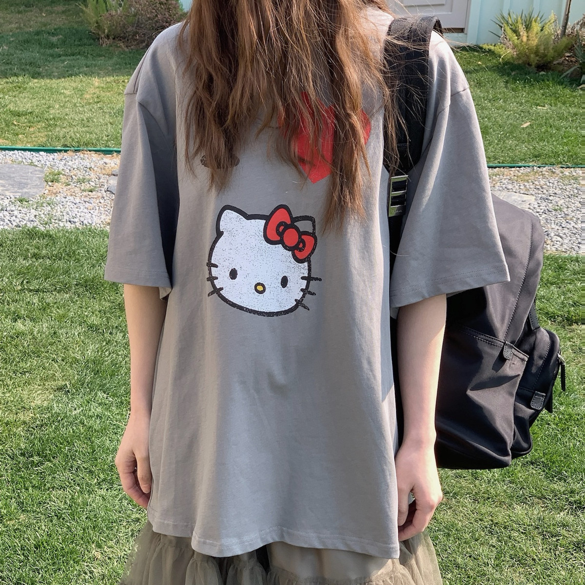 montague island-夏上新HelloKitty印花圆领夏日穿搭短袖T恤2098
