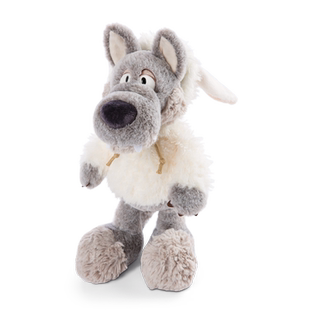 德国NICI小羊披着羊皮的狼公仔乌尔维毛绒玩具睡觉可爱婴儿布娃娃