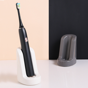 电动牙刷架座陶瓷放电动牙刷底座置物架台面收纳沥水底座创意 美式