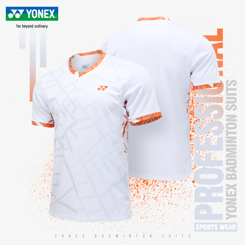2025款YONEX尤尼克斯羽毛球服网球服速跑步干吸汗训练运动短袖T恤