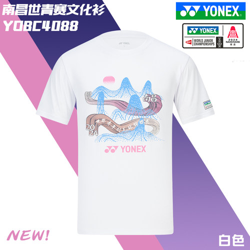 YONEX尤尼克斯运动短袖T恤男女款羽毛球服文化衫透气吸汗YY速干衣
