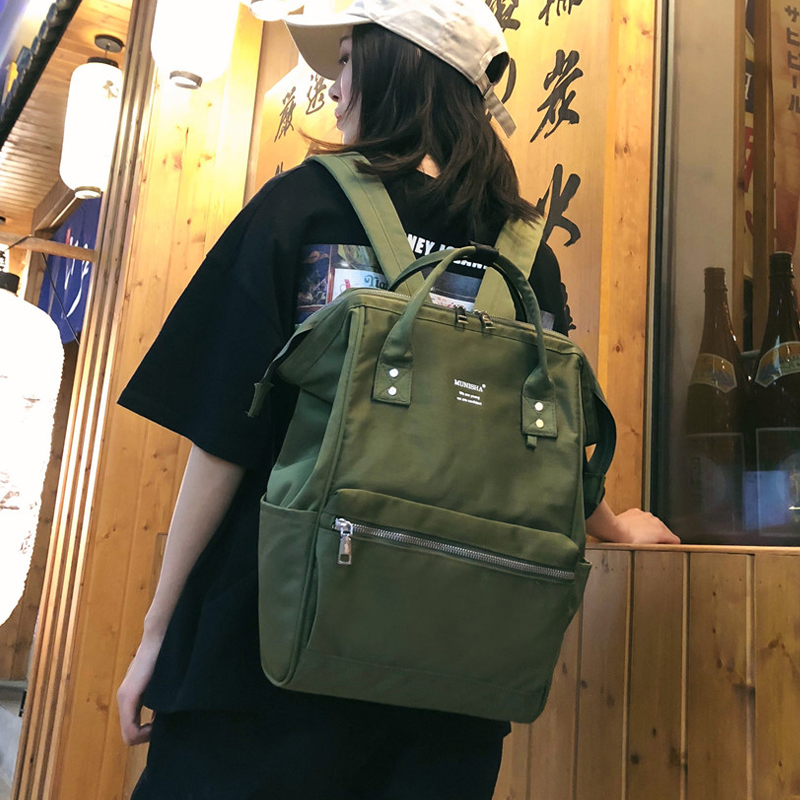 热销43件不包邮古着感少女书包 校园韩版高中大学生双肩包大容量日系百搭ins背包