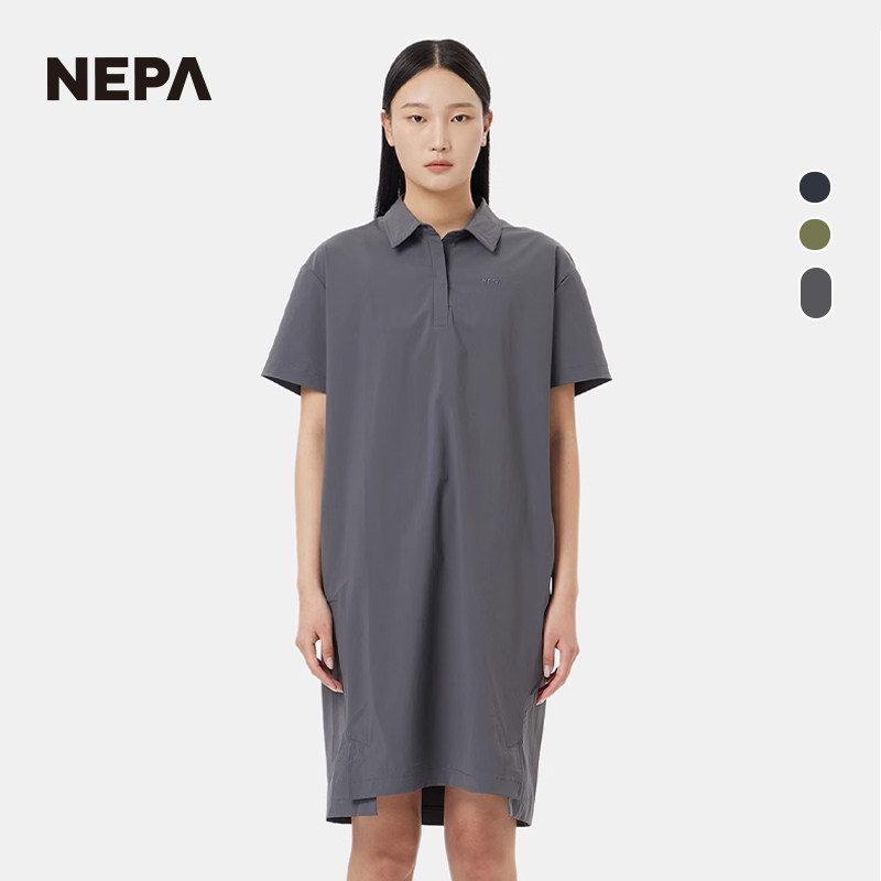NEPA25年夏季女士短袖Polo连衣裙图片