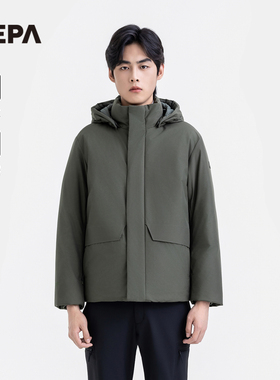 NEPA耐葩户外25秋冬新品男士羽绒服鹅绒保暖连帽羽绒服7L72060