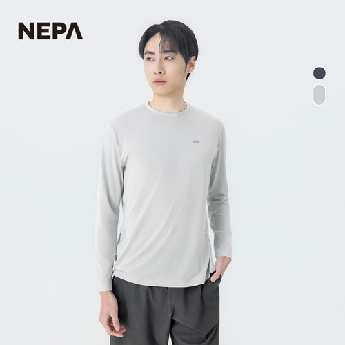 NEPA耐葩男士圆领长袖T恤