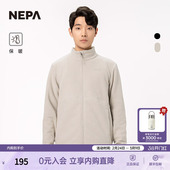 NEPA耐葩24年春夏户外男士 休闲抓绒衣绒布保暖夹克7K16100