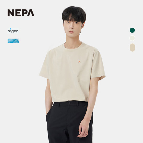NEPA25夏季男女圆领印花短袖T恤