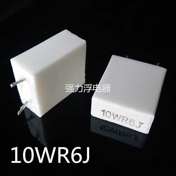 10W0.6ΩJ 5%陶瓷电阻10WR6J立式水泥电阻10W0.6欧10W0.6R电阻-封面