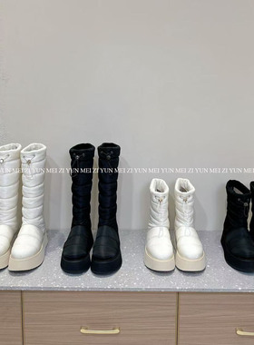 YUN'MEI 穿搭plan！INUIKII羽绒雪地靴女秋冬厚底防滑保暖长筒靴
