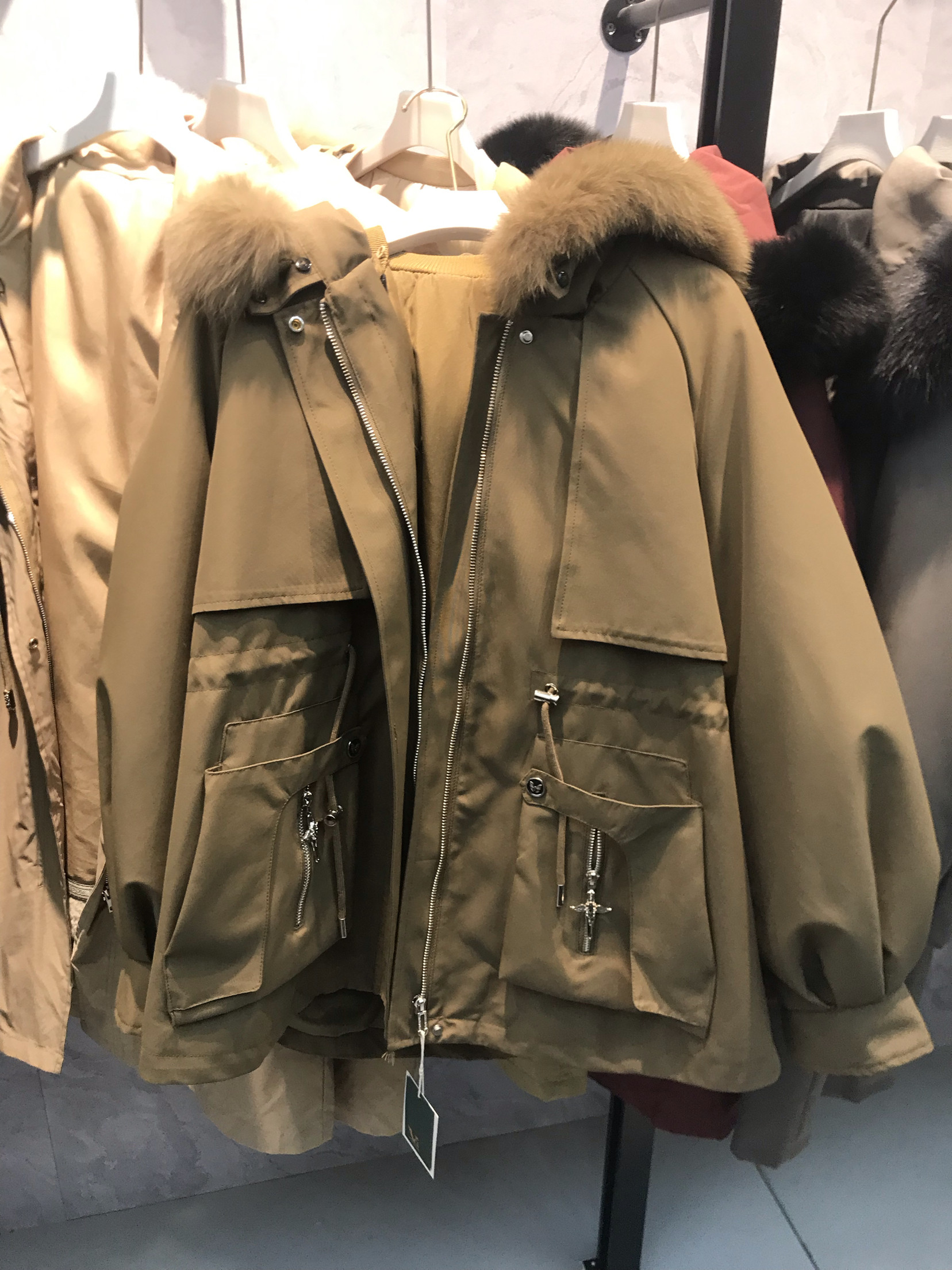 毛内胆可拆卸派克服